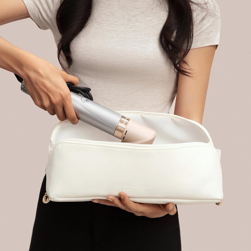 Lecomely AirEdge A3 Hair Styler Bag Luxurious Leather Build Travel-Ready Design Fits All Accessories of Multi-Styler Brushes, nozzles, Curls Universal Fit - Image 4